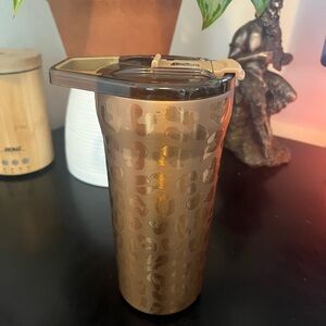 Brumate Pour Over Coffee Tumbler - gold copper leopard